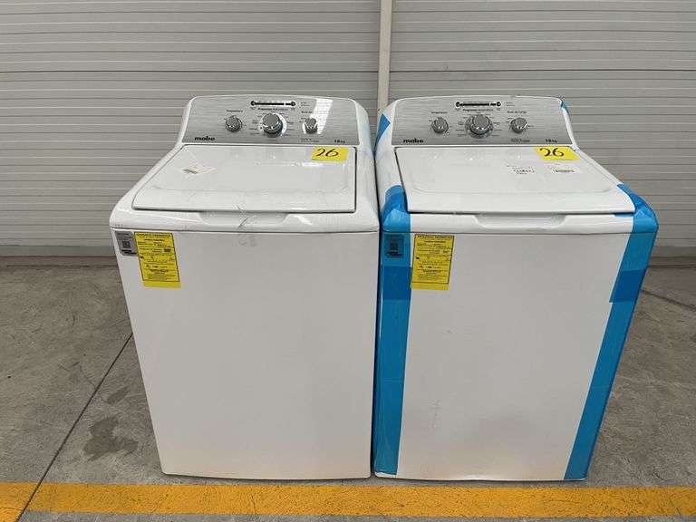 Lote de 2 lavadoras, Contiene: 1 lavadora de 18 KG Marca MABE, Modelo LMA78113CBAB0, Serie 250991822