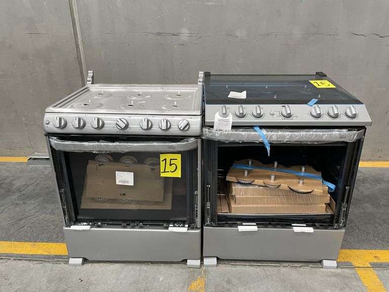 Lote de 2 Estufas, contiene: 1 Estufa de 6 quemadores Marca MABE, Modelo WEM7659CFIS, Serie 2510l008