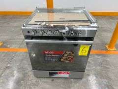 Estufa de 6 quemadores Marca ATVIO, Modelo 30SMG6G066LSM, Serie 092677 ...
