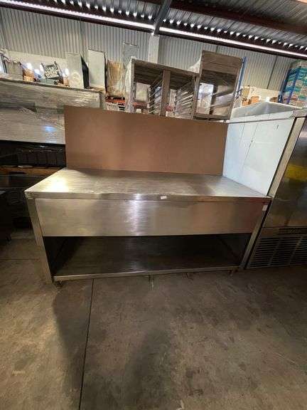 (NEW) Stainless Steel Table Brand: AI Model: AI95.1.85X80 (In Operation, Aesthetic Details) / (NUEV