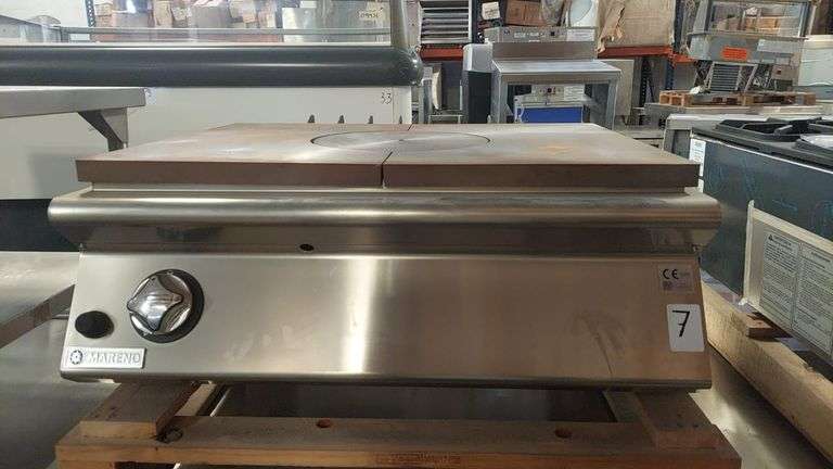 (NEW) Radial Mareno line 70 countertop stove Brand: Mareno Model: NT78G No. Series: MA020336434 (Ne