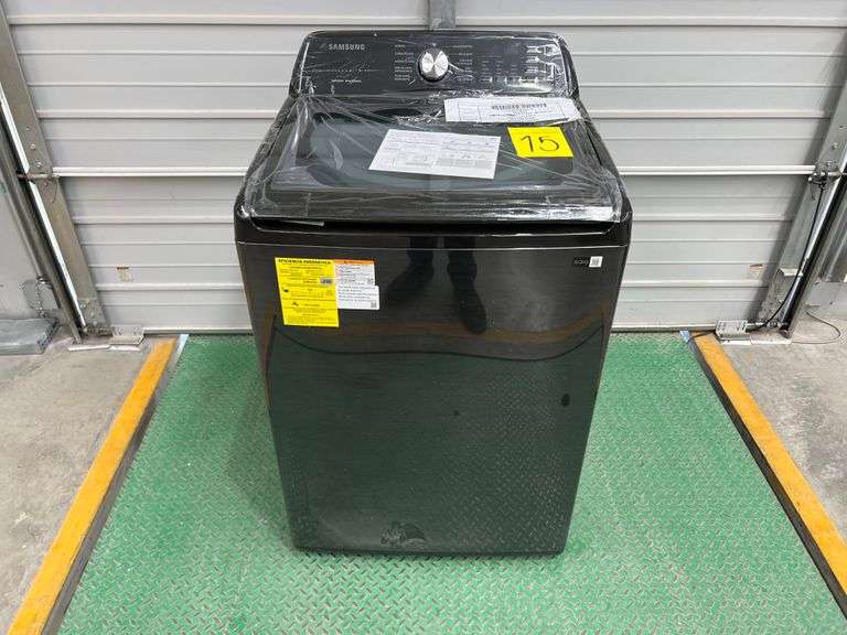 (NUEVO) Lavadora de 21KG Marca SAMSUNG, Modelo WA21A3344GV, Serie 01713L, Color NEGRO