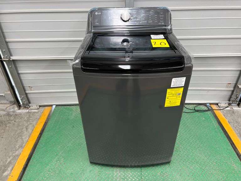 (NUEVO) Lavadora de 25KG Marca LG, Modelo WT25MT6HK, Serie A5P113, Color GRIS