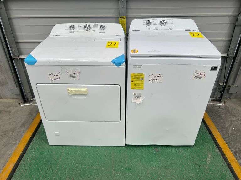 Combo de lavadora y secadora, contiene: 1 Secadora frontal de 18KG Marca WHIRLPOOL, Modelo 7MWGD173