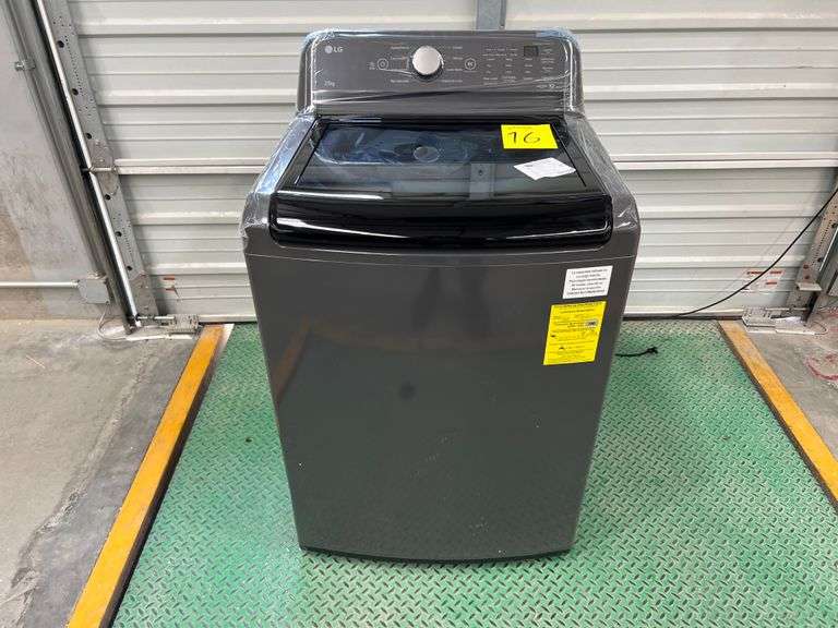 (NUEVO) Lavadora de 25KG Marca LG, Modelo WT25MT6HK, Serie J5P282, Color GRIS