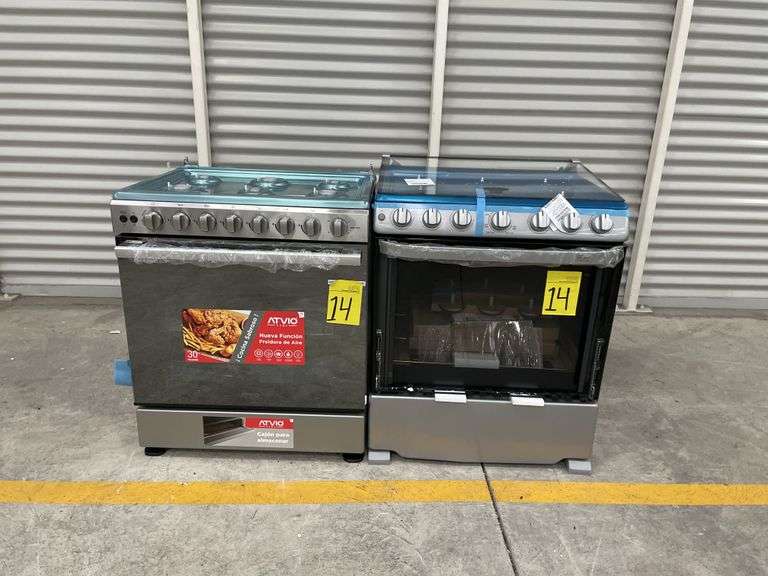 Lote de 2 Estufas, contiene: 1 Estufa de 6 quemadores Marca MABE, Modelo WEM7659CFIS, Serie 016577, 