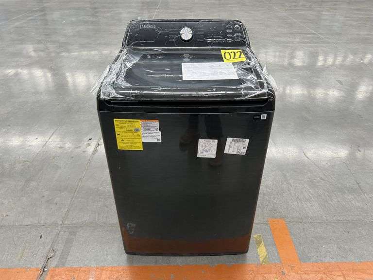 (NUEVO) Lavadora de 21KG Marca SAMSUNG, Modelo WA21A3344GV, Serie 05881N, Color NEGRO