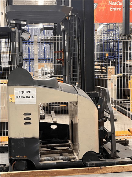 (Remoción antes del 15 de enero) 1 MONTACARGAS HOMBRE PARADO  07 marca: CROWN, no. de serie: 1A40214