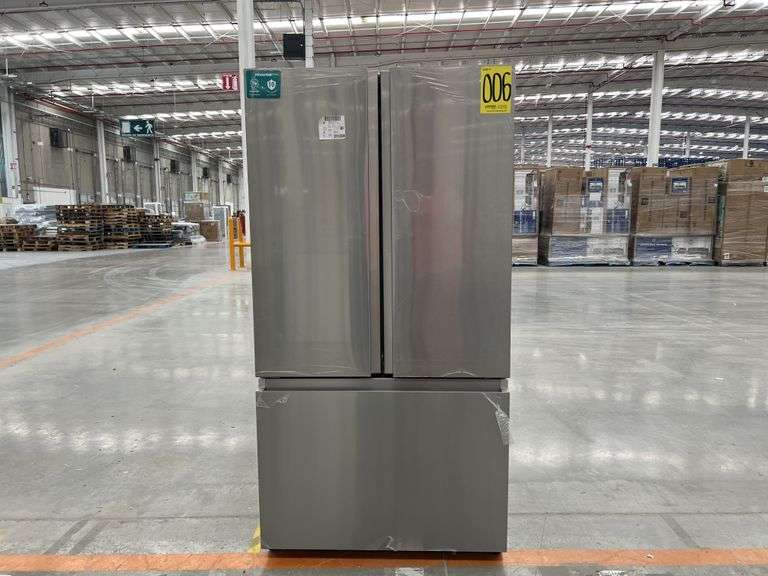 (NUEVO) Refrigerador Marca HISENSE, Modelo RF27N6ISX, Serie ND, Color GRIS