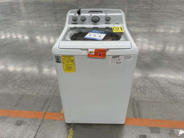 (NUEVO) Lavadora de 19KG Marca MABE, Modelo LMA79114VBAK00, Serie S90667, Color BLANCO