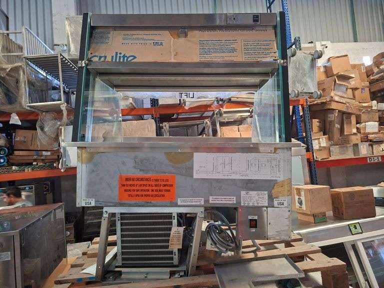 1 HOT/COLD MERCHANDISER, DROP-IN, CONVECTION HEATED TOP SHELF & DOOR MARCA Duke MODELO DKHCM-36m NO 