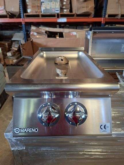 1 Top Burner de 2  MARCA Mareno MODELO NC74G NO DE SERIE MA020300712, 1 Top completo con doble fondo