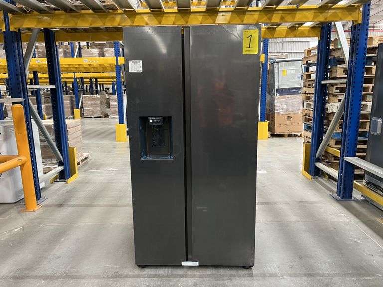 (NUEVO) Refrigerador con dispensador de agua y hielo Marca SAMSUNG, Modelo RS27T5200B1, Serie 00336E