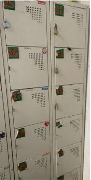 2 Lockers De 6 Puertas De 36 X 45 X 180 Cm (Incompleto/Dañado), 1 Contadora De Monedas Sc 350 (Incom