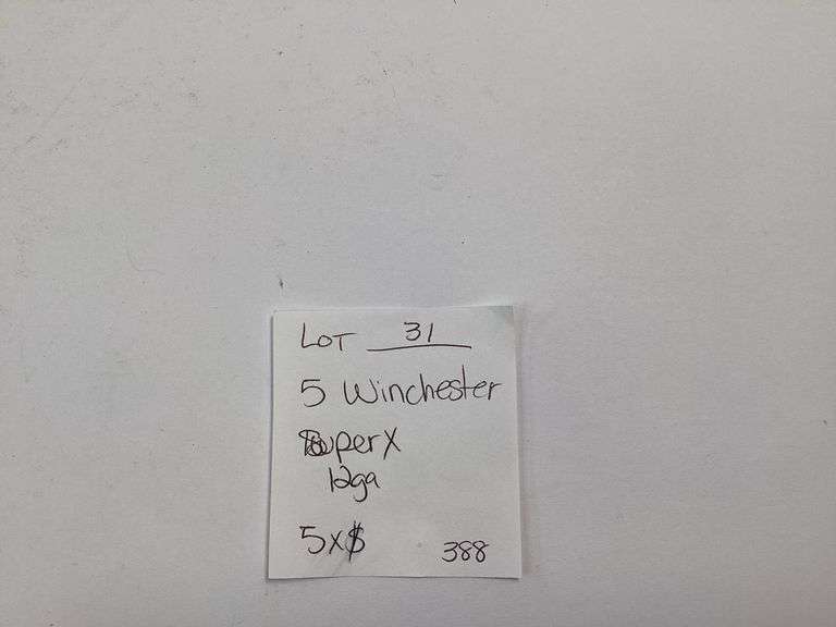5 BOXES WINCHESTER SUPER X 12GA 2 3/4 INCH 1 1/2 OZ 4 SHOT