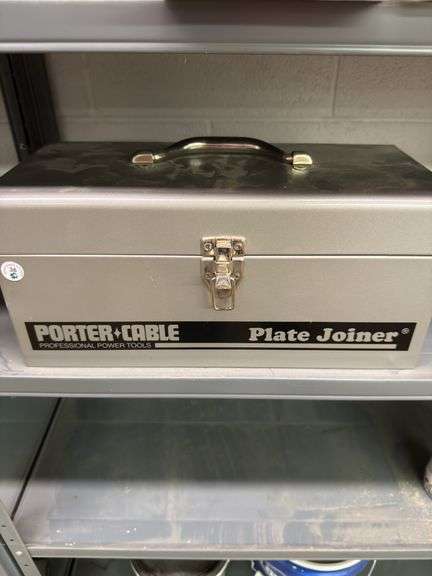 Porter cable plate joiner in toolbox
