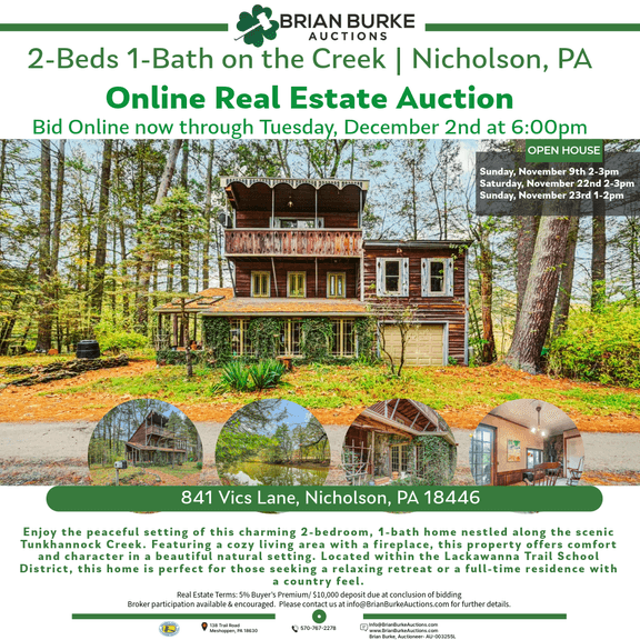 Online Real Estate Auction - Vics Ln, Nicholson, PA