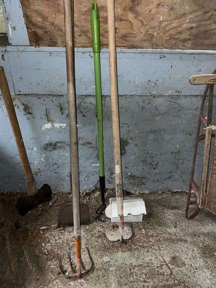 Garden Tool Lot - hoes and more