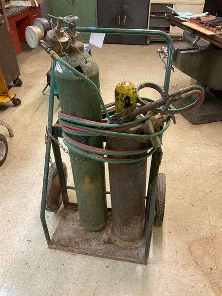 oxy-Acetylene tanks, Kart, & torch.