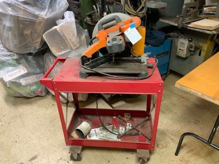 Ridge Abrasion saw and cart.
