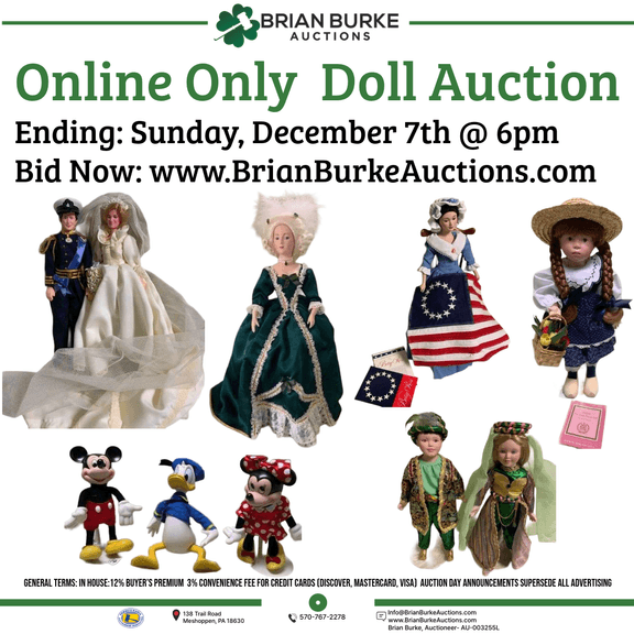 Online Only Collectible Doll Auction