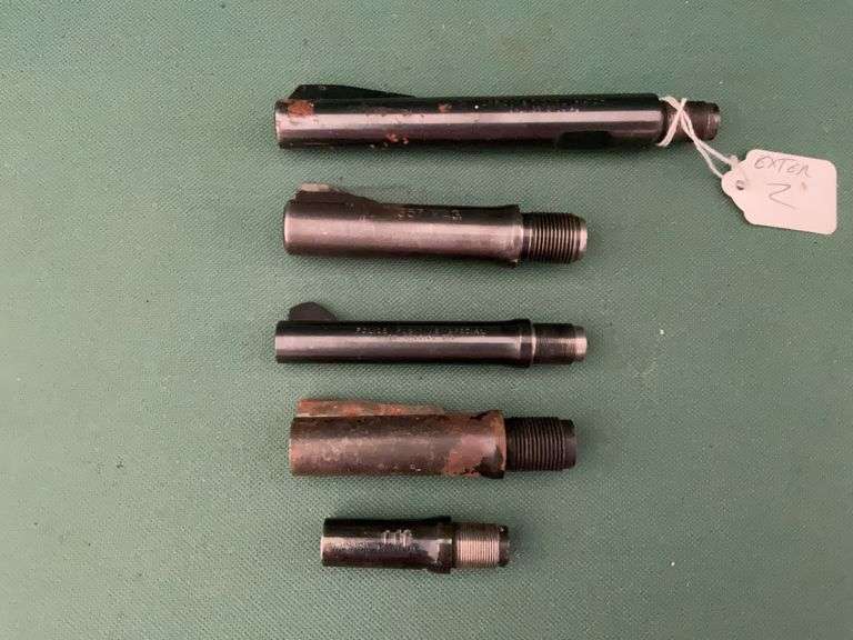 5 Colt revolver barrels - all in various conditions, - Brian Burke Auctions