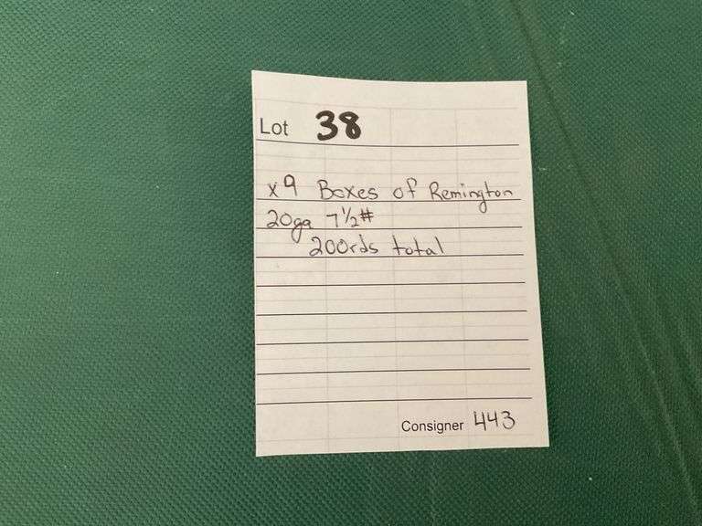 x9 Boxes of Remington 20ga #7 1/2