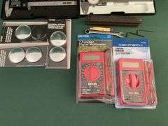 Calipers, Multi meters, and more.