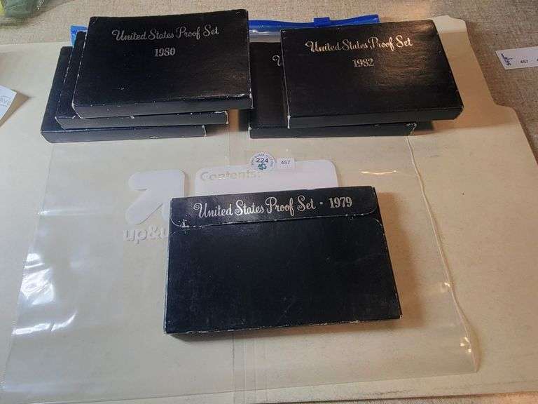1979 3 Pcs 1980 2 Pcs 1982 Proof Set