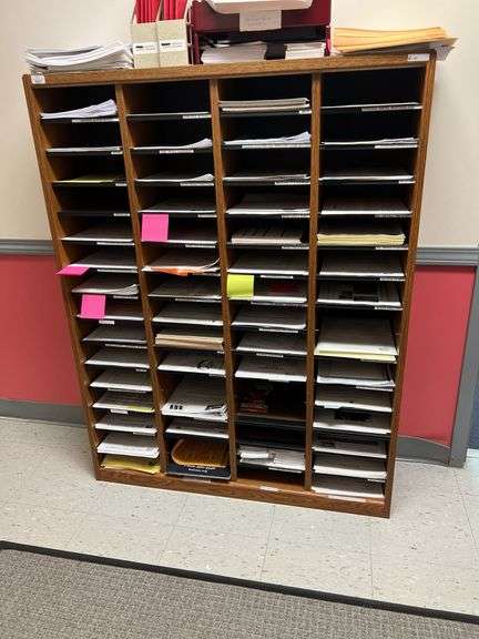 Wooden Paper Storage Rack