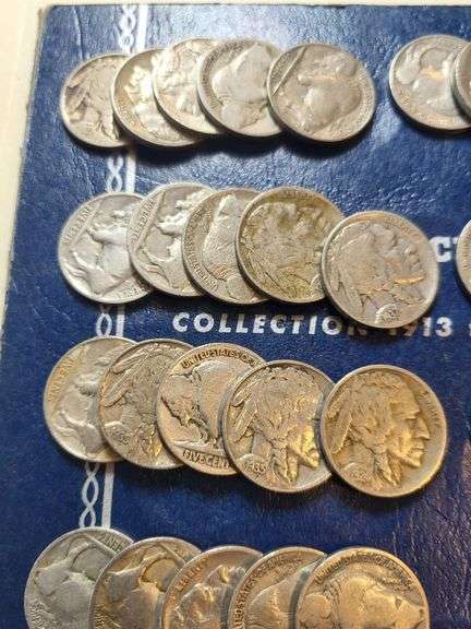 V, 48  Buffalo 39 Jeff 5 War Nickels- Empty Folder