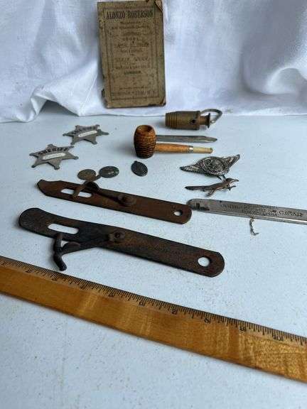 Alonzo Roberson Moulding Book Binghamton, NY, Wood pipe, Vintage Cressman Cigar Cutter Philadelphia,
