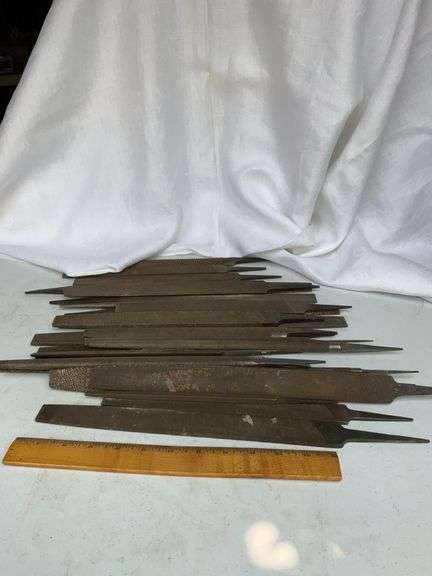 Collection of vintage metal files