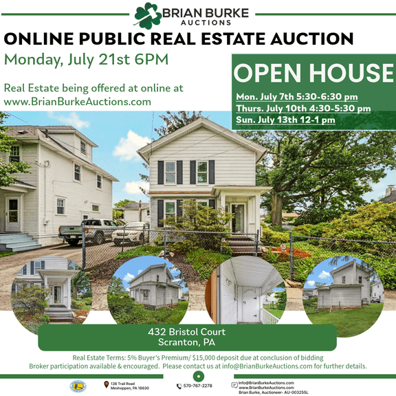 Online Real Estate Auction Scranton, PA