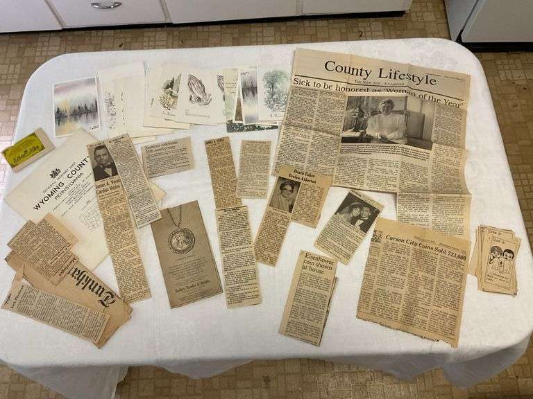 Local Obituaries and Remembrance Cards - Brian Burke Auctions
