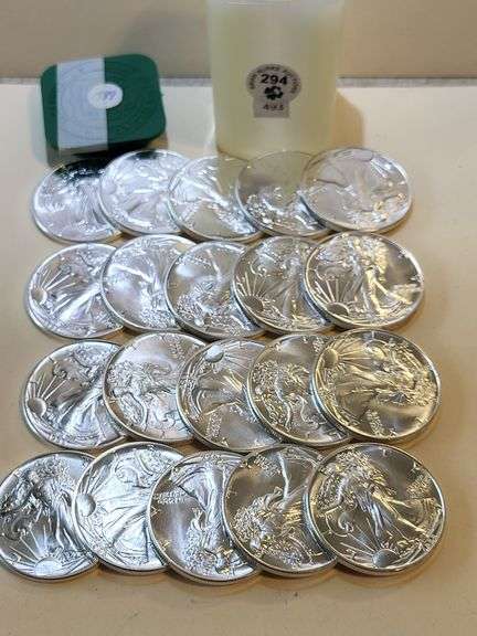 20 Pcs 1988 1oz $1 Silver Eagle Unc