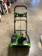 Green works 20 inch snow thrower