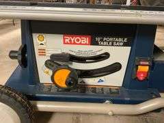 Ryobi 10 inch tablesaw on wheels
