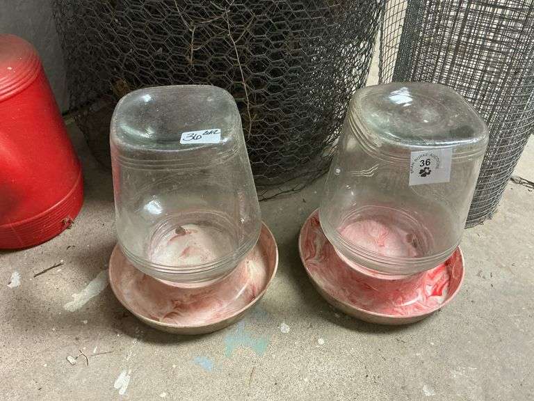 Chicken Waterer Glass Bowl