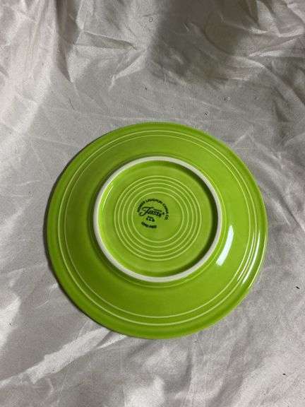 Fiesta Lemongrass 3- Tea Cups and Saucers, 2- Bread Butte Plates 7"