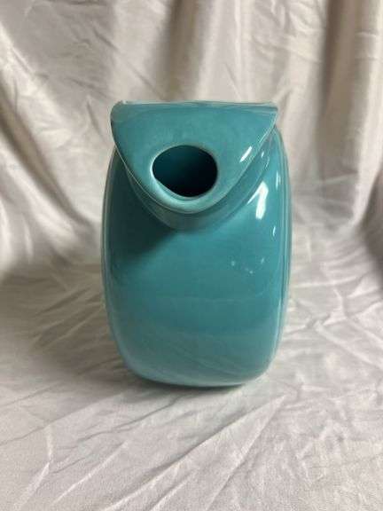 Vintage Fiesta Turquoise Disk Water Pitcher