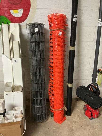 Chicken Wire, Snow Fence with stakes, Plastic Weed Barrier