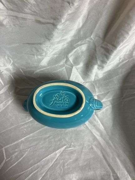Vintage Fiesta Turquoise 2- Salt and Pepper Shaker Sets, 1- Sauce Boat