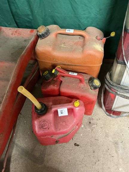 2 Gallon Gas Can, 1.5 Gallon Gas Can with 1.5 Liters Chain Only, 5 Gallon Gasoline Can