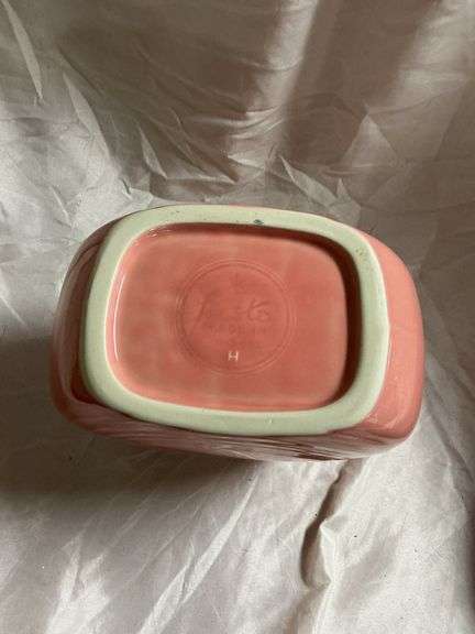 Vintage Rose Pink Disk Water Pitcher
