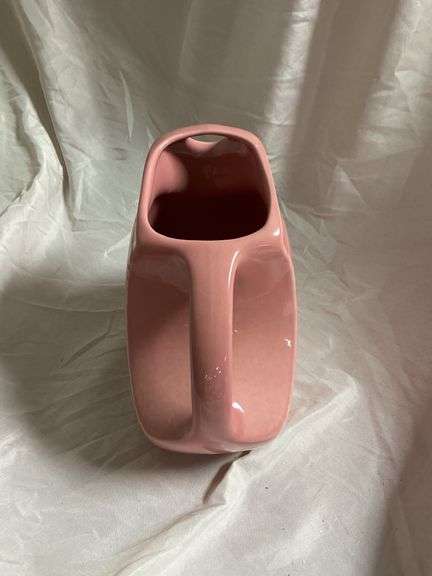 Vintage Rose Pink Disk Water Pitcher