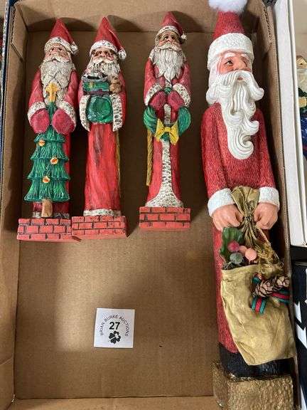 Christmas Pencil Santa Claus Figurines (4)