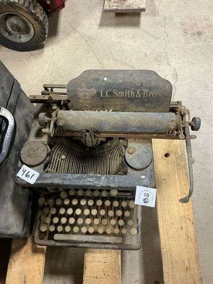 Vintage L.C. Smith & Bros Type Writer & Woods Lock Type Writer