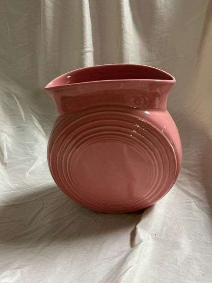 Vintage Fiesta Rose Pink Large Disk Pitcher