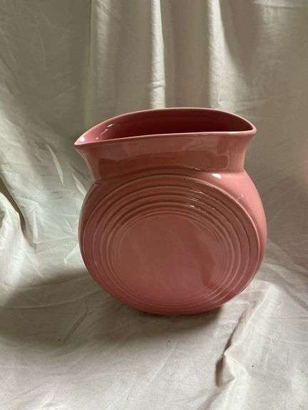 Vintage Fiesta Rose Pink Large Disk Pitcher